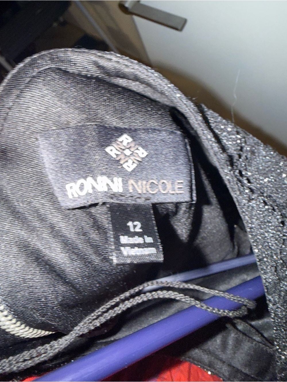 Ronni Nicole Black Lace Scoop Neck Sheath Dress - Picture 5 of 6